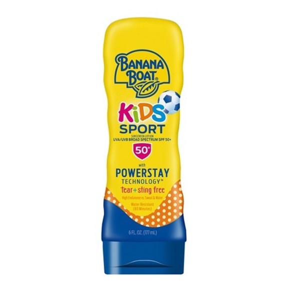 BANANA BOAT SUN SCREEN LOTION 6 OZ KIDS SPORT SPF 50