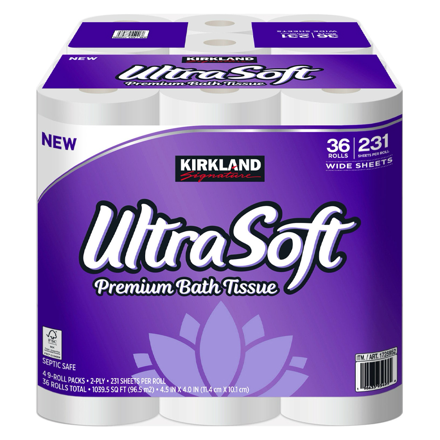 ULTRA SOFT PREMIUM BATH TISSUE 231 SHEETS 2 PLY