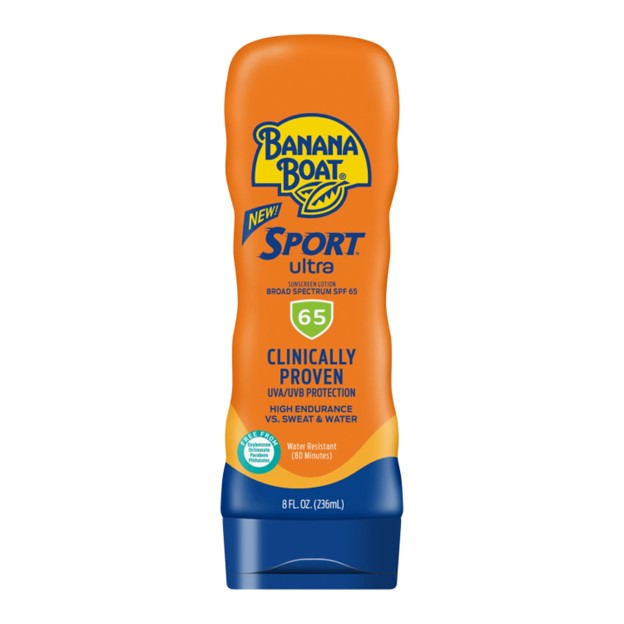 BANANA BOAT SUN SCREEN LOTION 8 OZ SPORT SPF 65