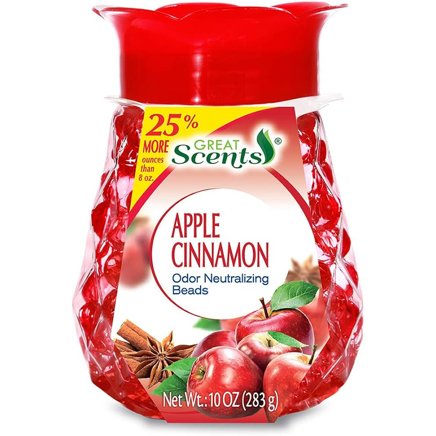 UNIVERSAL AIR FRESHENER CRYSTAL BEAD 10 OZ APPLE CINNAMON