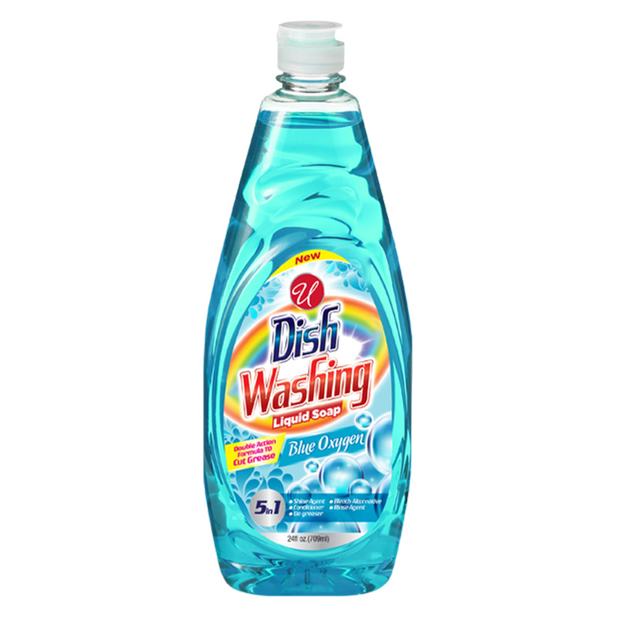 UNIVERSAL DISH LIQUID 24 OZ BLUE OXYGEN ACT