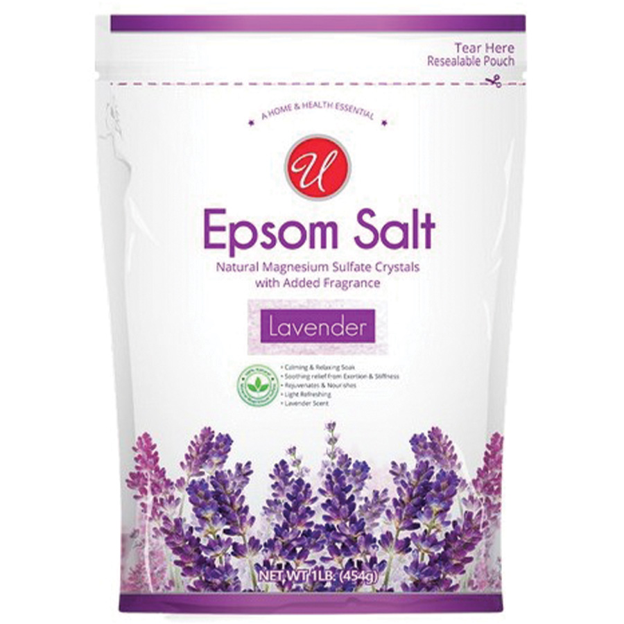 UNIVERSAL EPSOM SALT 1 LB LAVENDER BAG