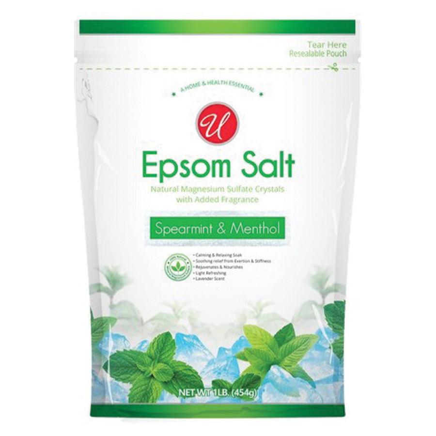 UNIVERSAL EPSOM SALT 1 LB SPEARMINT & MENTHOL BAG