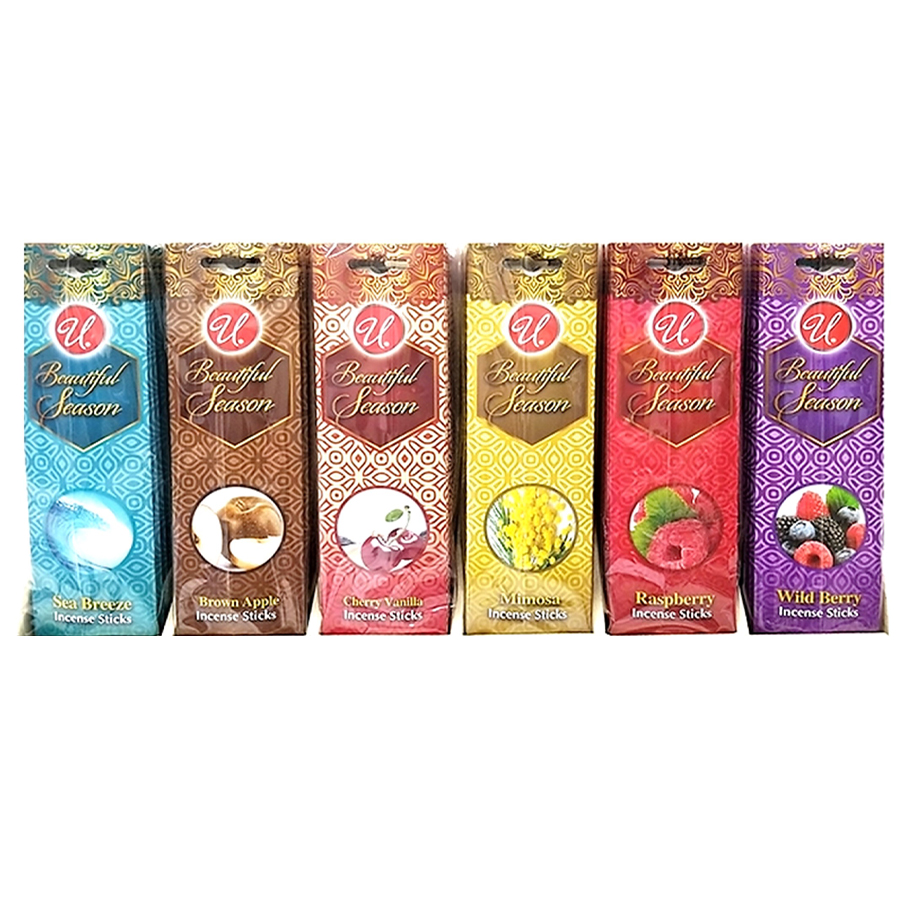 UNIVERSAL INCENSE STICK 22 CT ASSORTED BEAUTIFUL SEASON