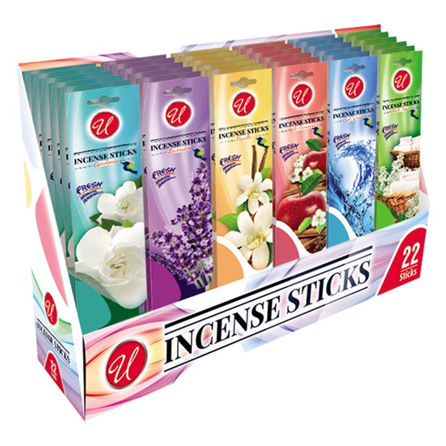 UNIVERSAL INCENSE STICK 22 CT ASSORTED CLASSIC