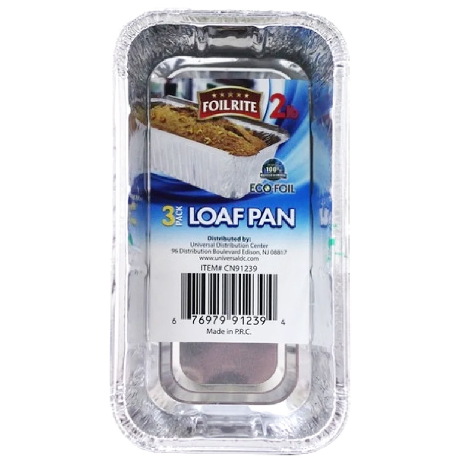 UNIVERSAL LOAF PAN 2 LB 3 CT LOAF PAN