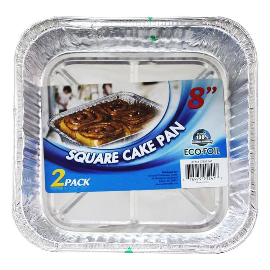 UNIVERSAL PAN 8 IN 2 CT SQUARE CAKE