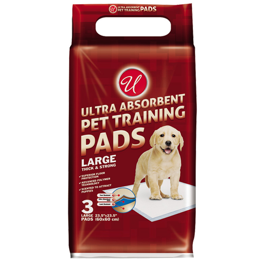 UNIVERSAL PUPPY PADS 23.5 IN X 23.5 IN 3 CT PUPPY PADS