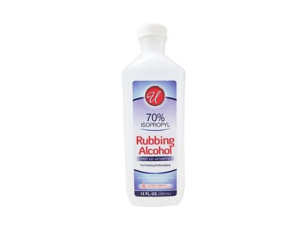 UNIVERSAL RUBBING ALCOHOL 12 OZ 70% CLEAR