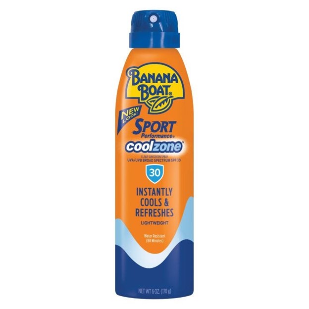 BANANA BOAT SUN SCREEN SPRAY 6 OZ SPORT COOLZONE SPF 30