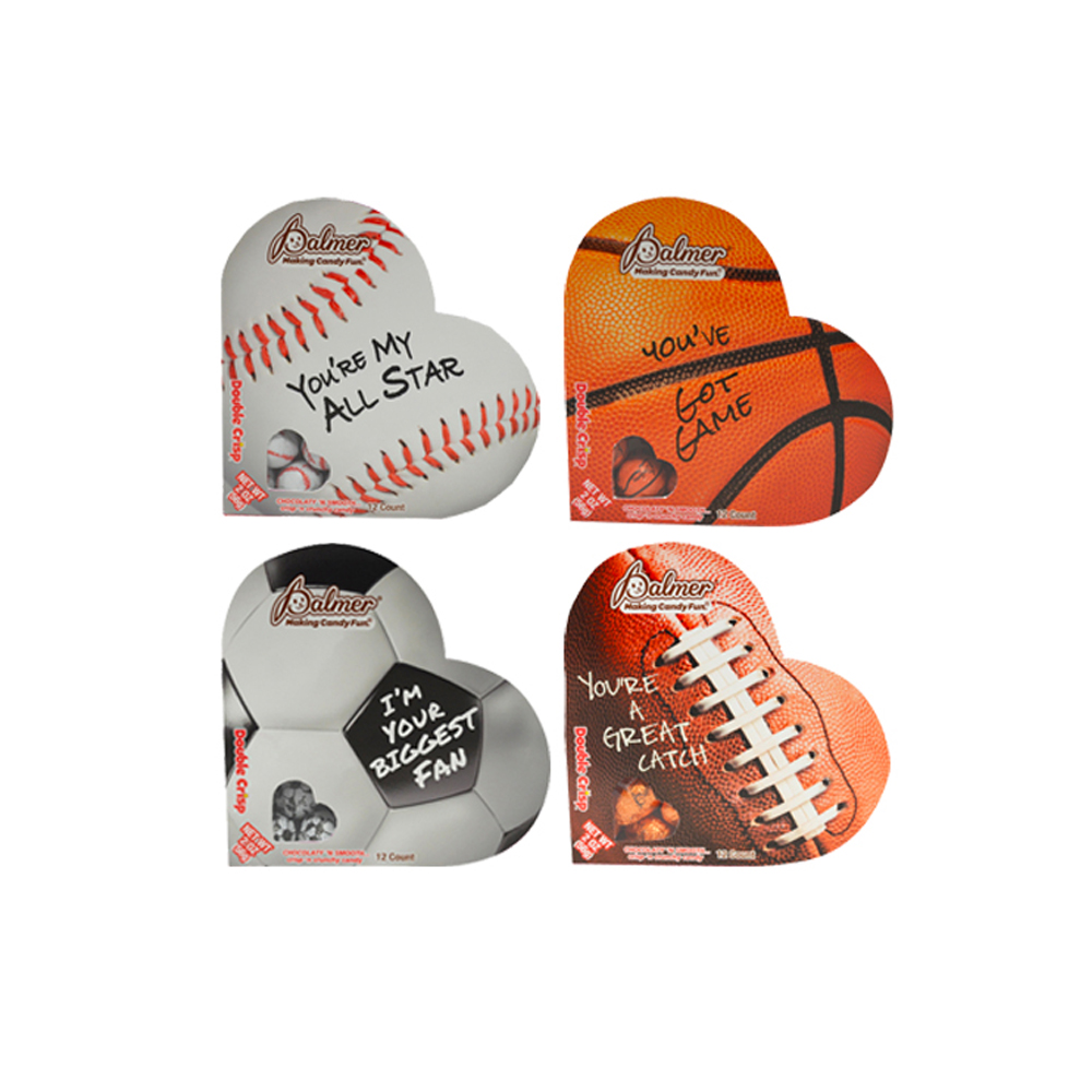 VALENTINE CANDY 2 OZ SPORT HEART BOX
