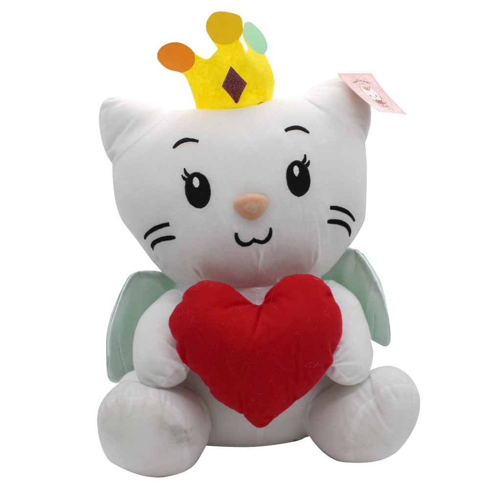 VALENTINE STUFFED ANGEL CAT 18 IN PREPRICED $24.99