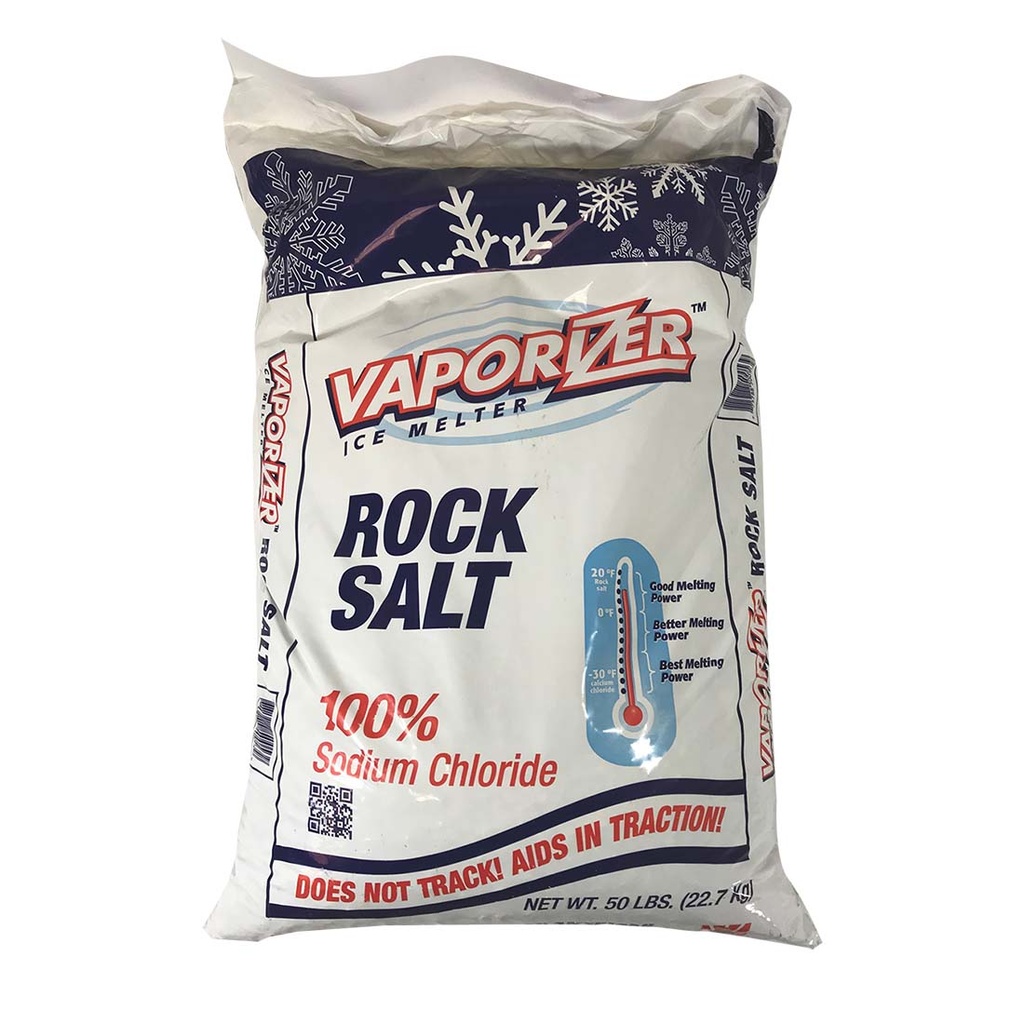 VAPORIZER ROCK SALT 50 LB ICE MELTER 1 SODIUM CHLORIDE