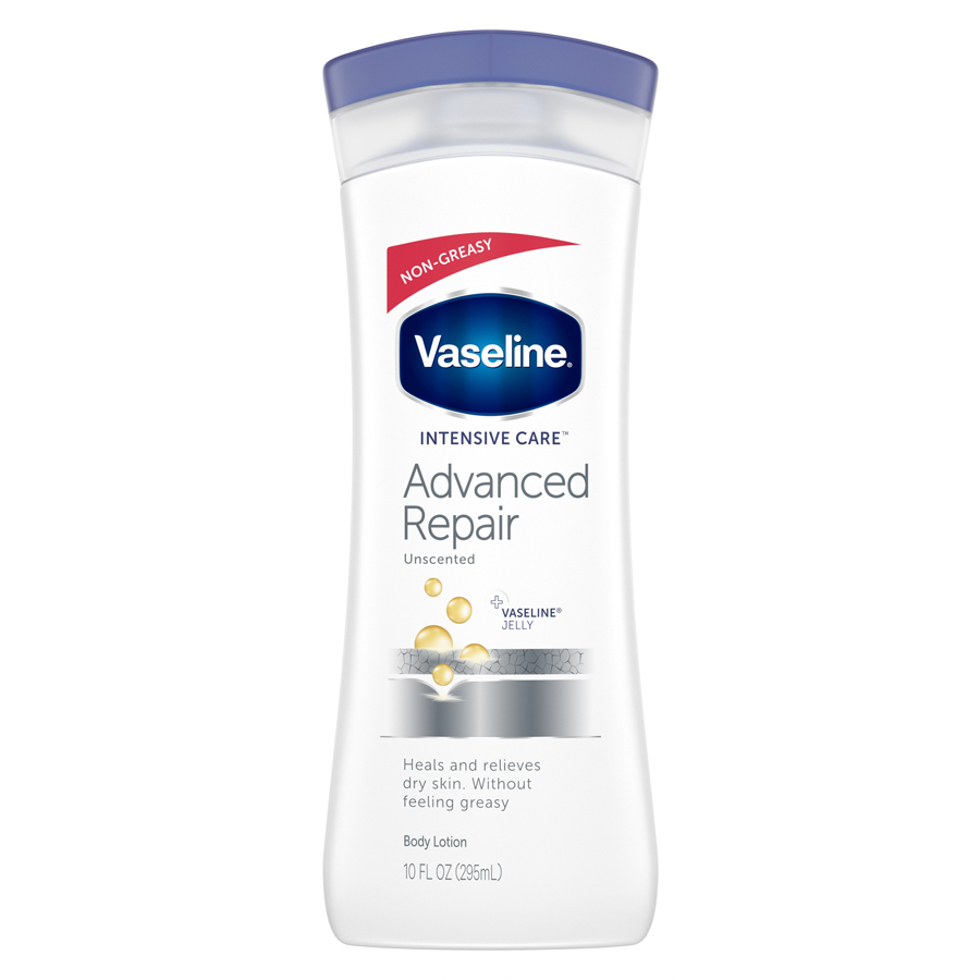 VASELINE BODY LOTION 10 OZ INTENSIVE CARE ADVANCE REPAIR FRAGRANCE FREE