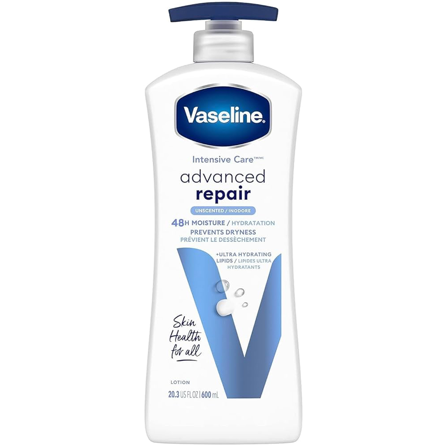 VASELINE BODY LOTION 20.3 OZ ADVANCED REPAIR FRAGRANCE FREE