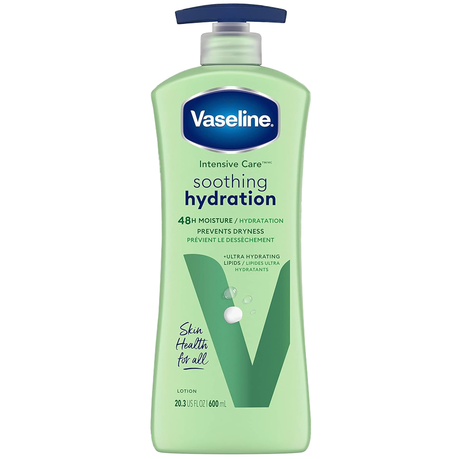 VASELINE BODY LOTION 20.3 OZ SOOTHING ALOE