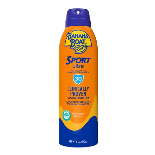 BANANA BOAT SUN SCREEN SPRAY 6 OZ ULTRA SPORT CLEAR SPF 30