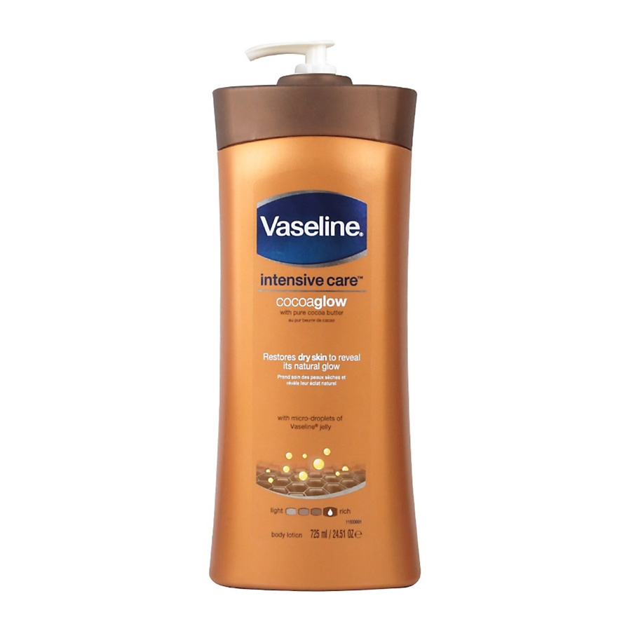 VASELINE BODY LOTION 725 ML COCOA