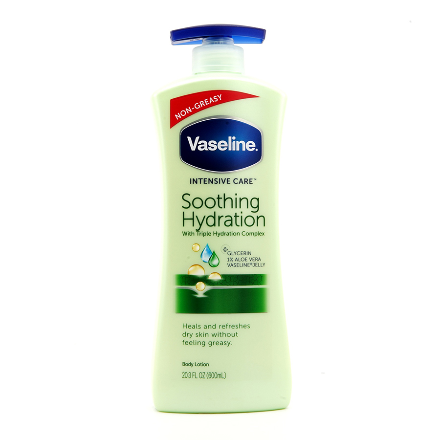 VASELINE BODY LOTION 725 ML SOOTHING HYDRATION WITH PUMP