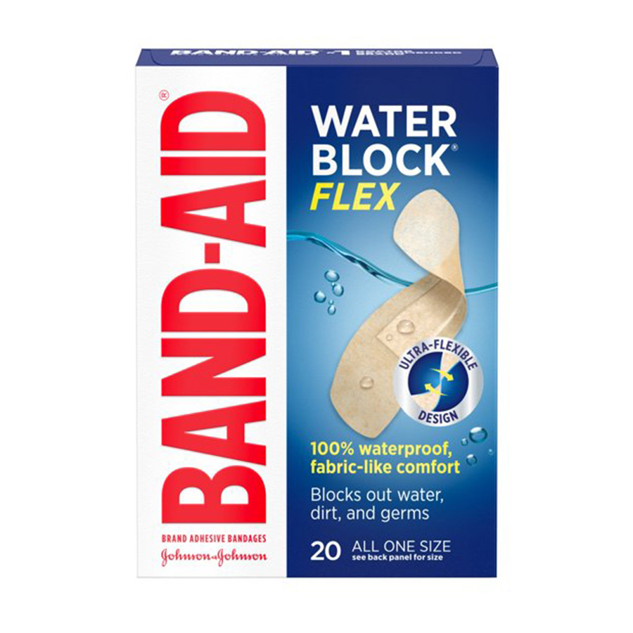 BAND-AID 20 CT WATER BLOCK FLEX