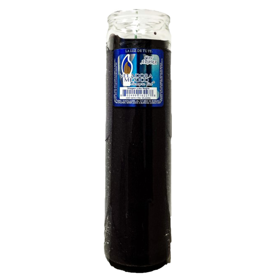 VEL-MEX CANDLE 1 CT ASTRO LISO BLACK