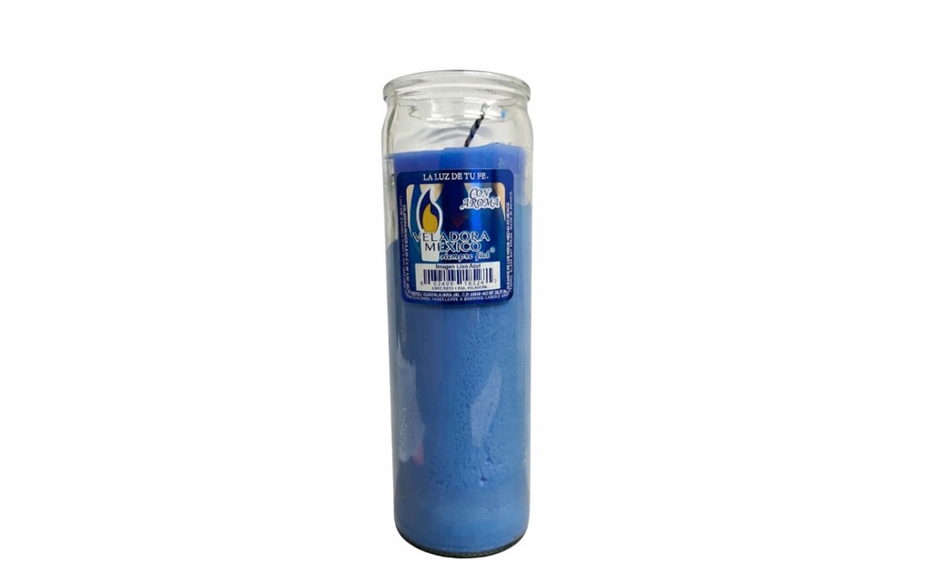 VEL-MEX CANDLE 1 CT ASTRO LISO BLUE