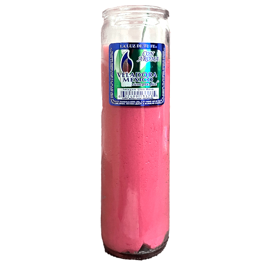 VEL-MEX CANDLE 1 CT ASTRO LISO PINK