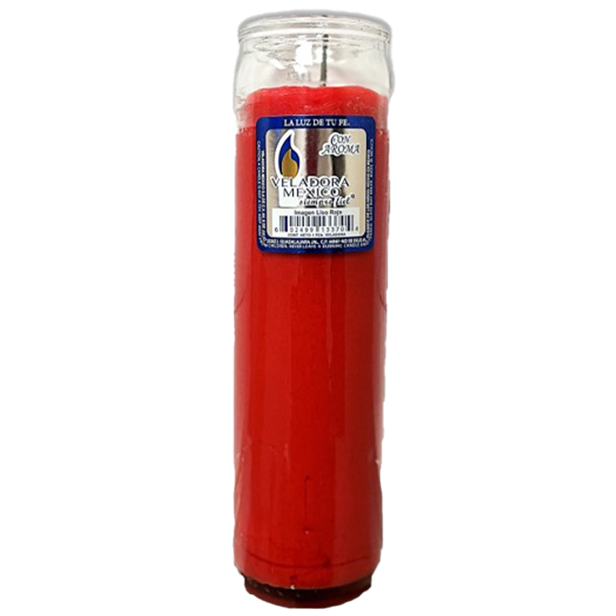 VEL-MEX CANDLE 1 CT ASTRO LISO RED