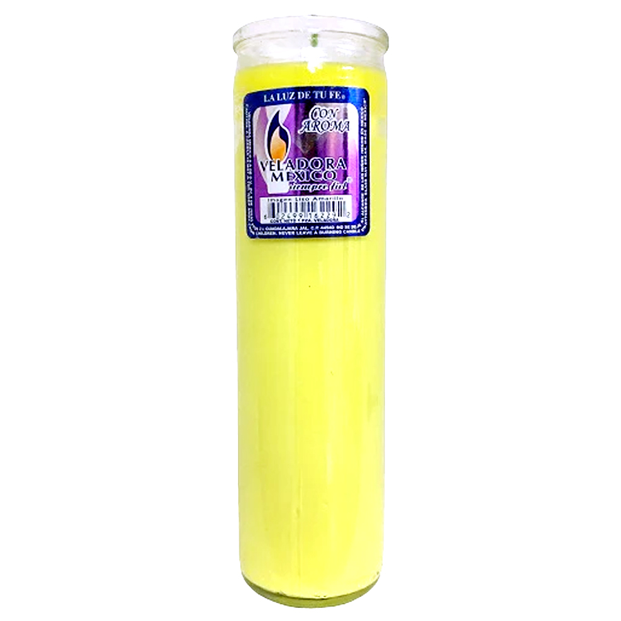 VEL-MEX CANDLE 1 CT ASTRO LISO YELLOW