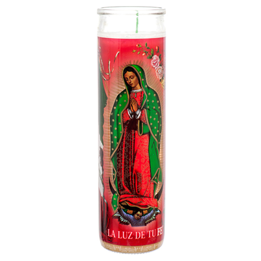 VEL-MEX CANDLE 1 CT GUADALUPE WHITE