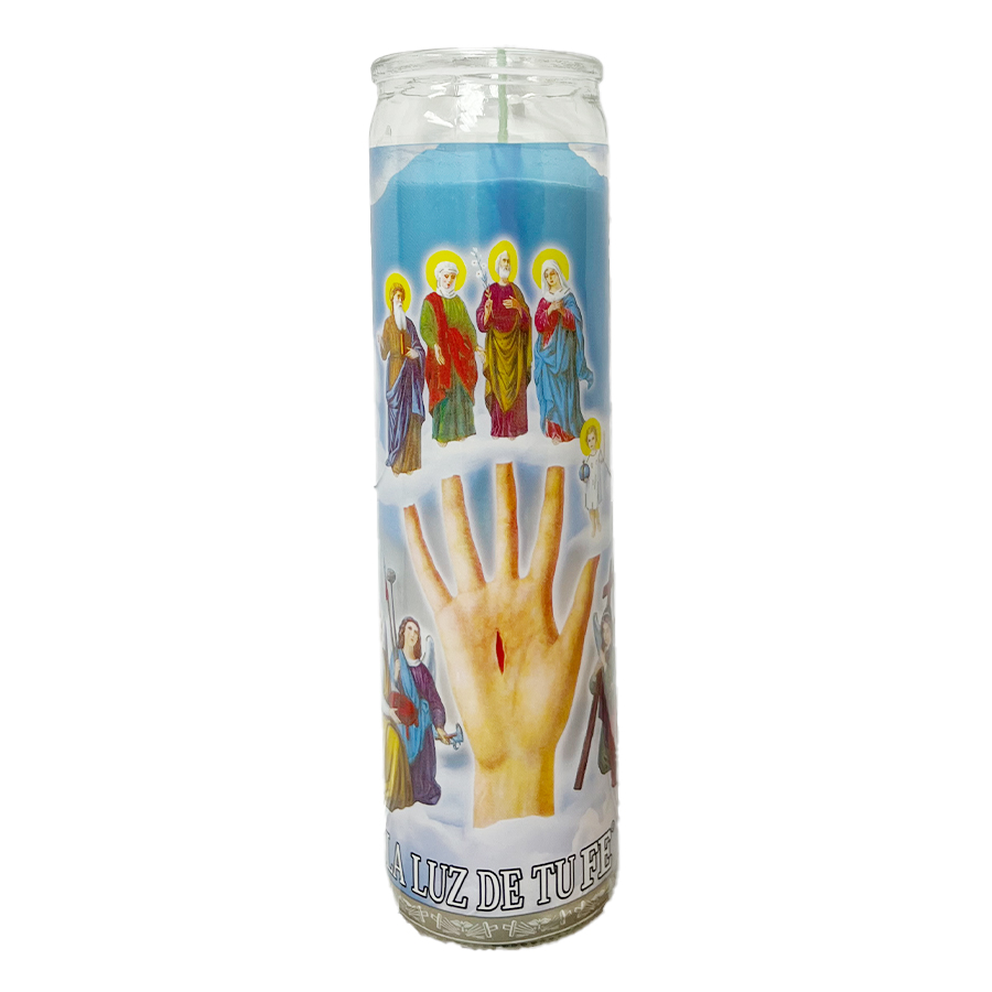VEL-MEX CANDLE 1 CT MANO PODEROSA WHITE