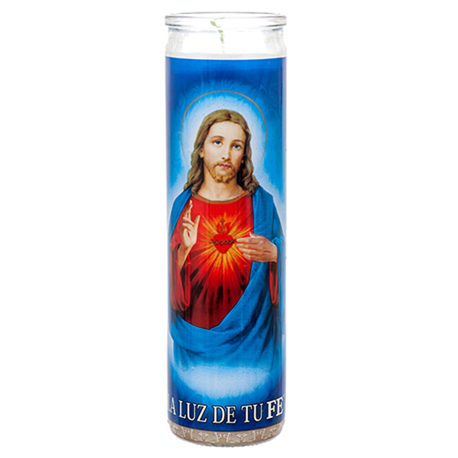 VEL-MEX CANDLE 1 CT SAGRADO CORAZON DE JESUS WHITE