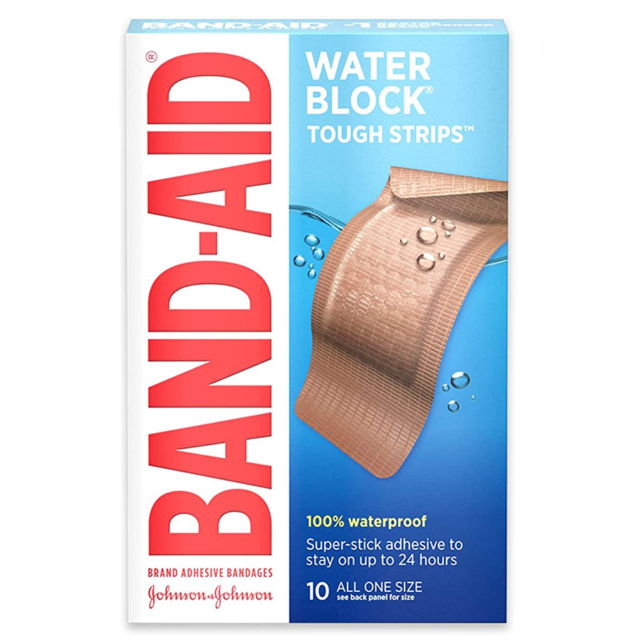 BAND-AID BANDAGE 10 CT WATERBLOCK