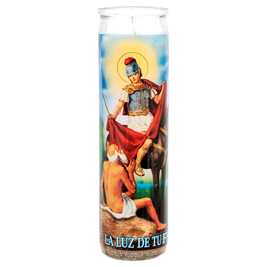 VEL-MEX CANDLE 1 CT SAN MARTIN CABALLERO WHITE