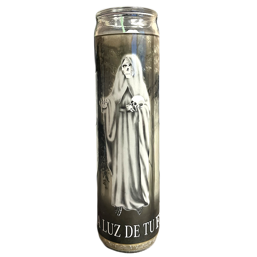 VEL-MEX CANDLE 1 CT SANTA MUERTE WHITE