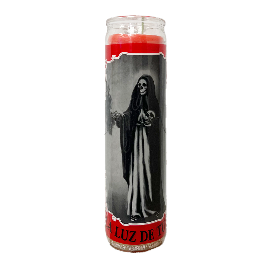 VEL-MEX CANDLE 1 CT SANTISIMA MUERTE ROJA