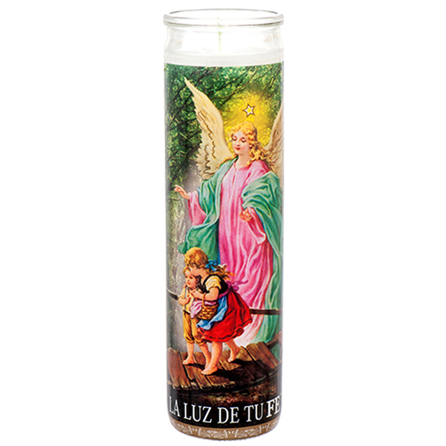 VEL-MEX CANDLE 1 CT SANTO ANGEL DE LA GUARDA WHITE