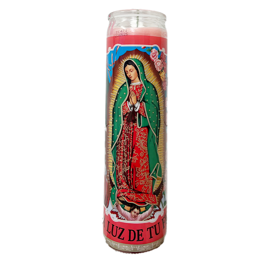 VEL-MEX CANDLE 1 CT VIRGEN DE GUADALUPE ROSA