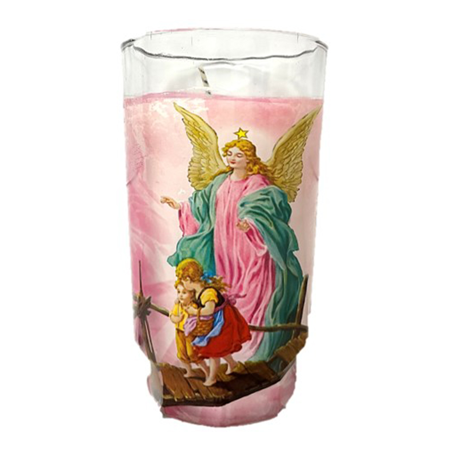 VEL-MEX MICHELADA CANDLE 1 CT ANGEL DE LA GUARDA WHITE