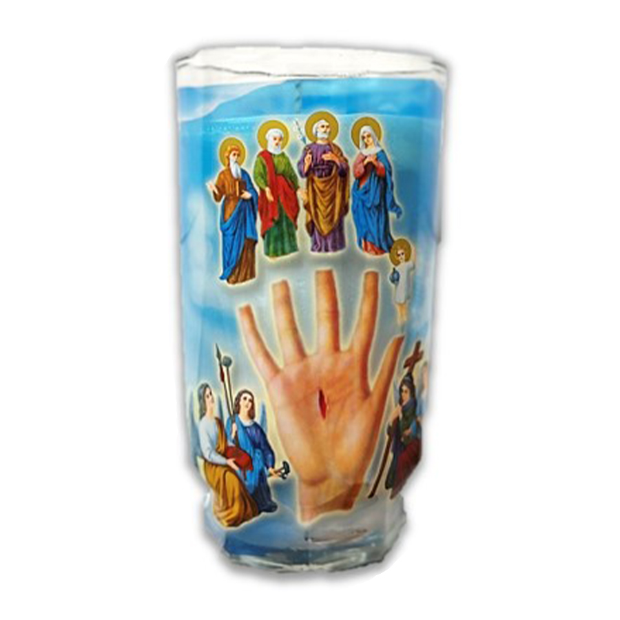 VEL-MEX MICHELADA CANDLE 1 CT MANO PODEROSA WHITE