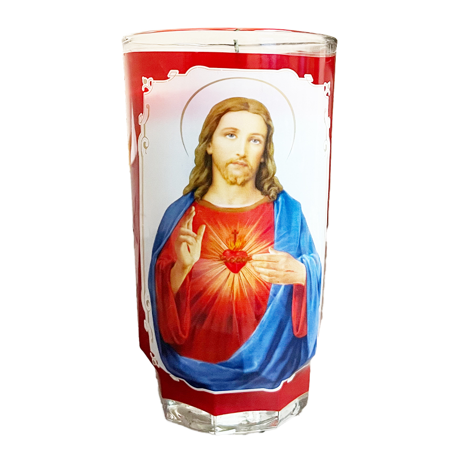 VEL-MEX MICHELADA CANDLE 1 CT SAGRADO CORAZON ROJO