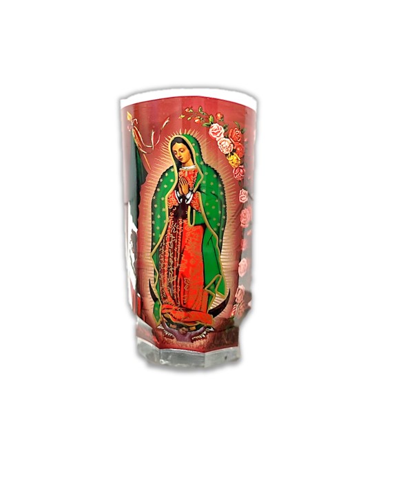 VEL-MEX MICHELADA CANDLE 1 CT VIRGEN DE GUADALUPE WHITE