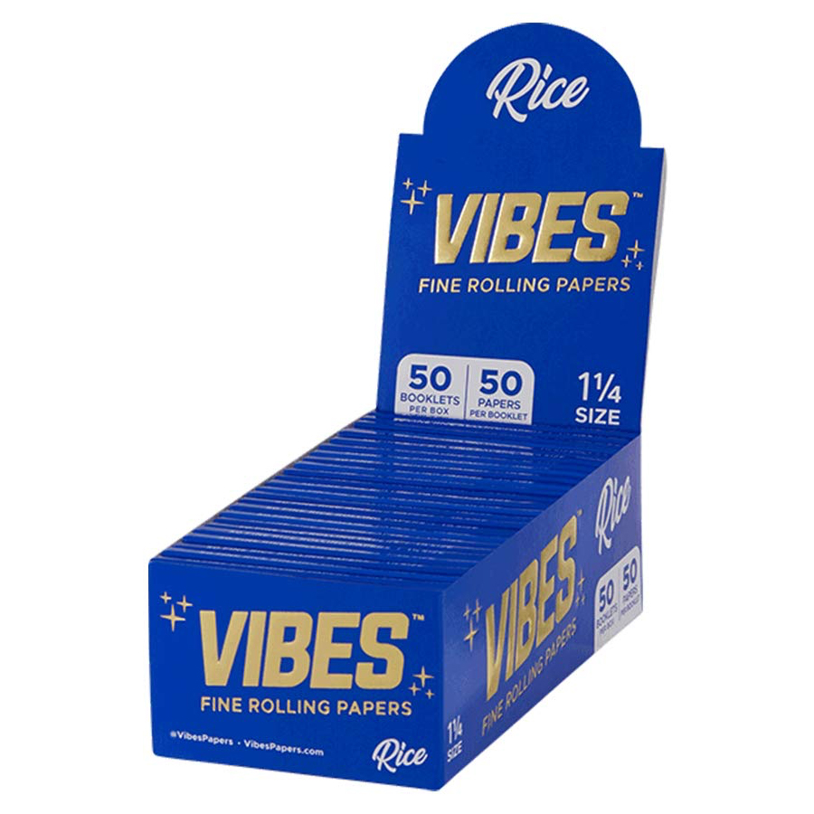 VIBES ROLLING PAPER 50 CT RICE 1 1/4