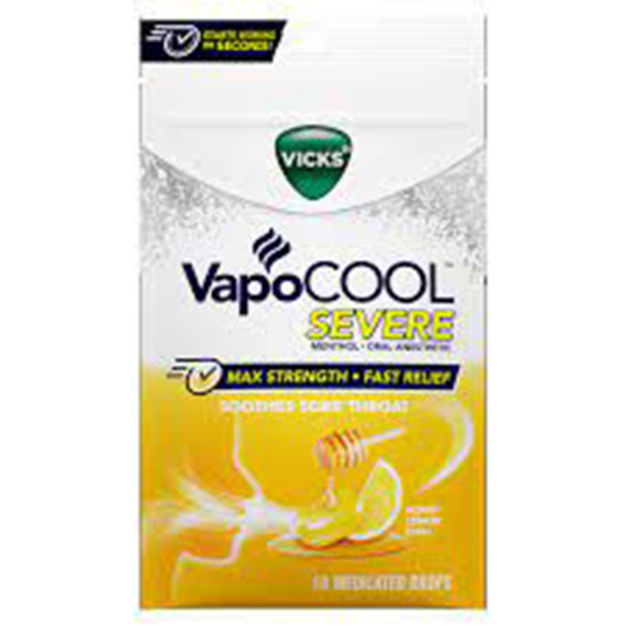 VICKS VAPO COOL DROPS 18 CT HONEY LEMON CHILL