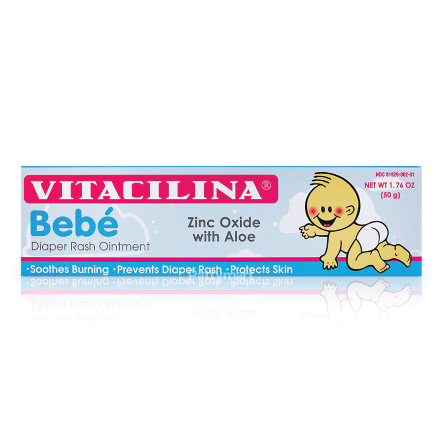 VITACILINA DIAPER RASH OINTMENT 1.76 OZ ZINC OXIDE WITH ALOE