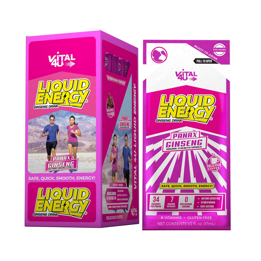 VITAL 4 U LIQUID ENERGY 12CT COFFEE