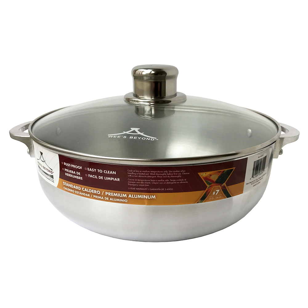 WEES BEYOND ALUMINUM CALDERO WITH LID #7/5 QT