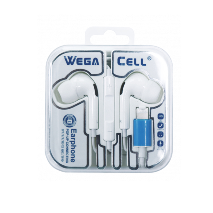 WEGA CELL EARPHONE 1 CT WL-105IPH-HF POP-UP CONNECTING