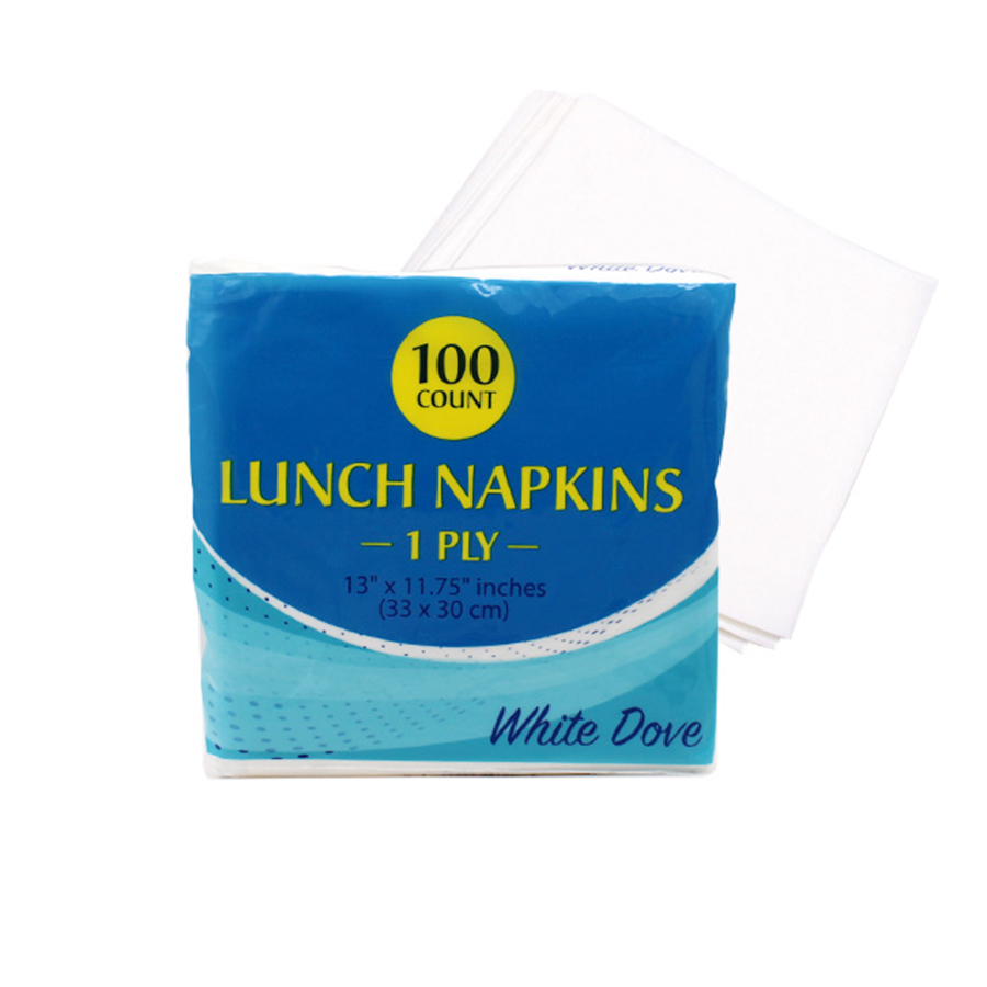 WHITE DOVE LUNCH NAPKIN 100 CT 2 PLY