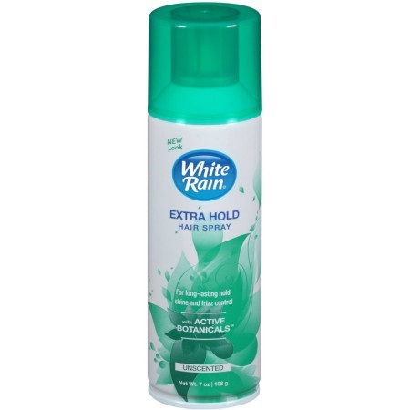 WHITE RAIN GREEN HAIR SPRAY 7 OZ (CAN) EXTRA HOLD UNSCENTED